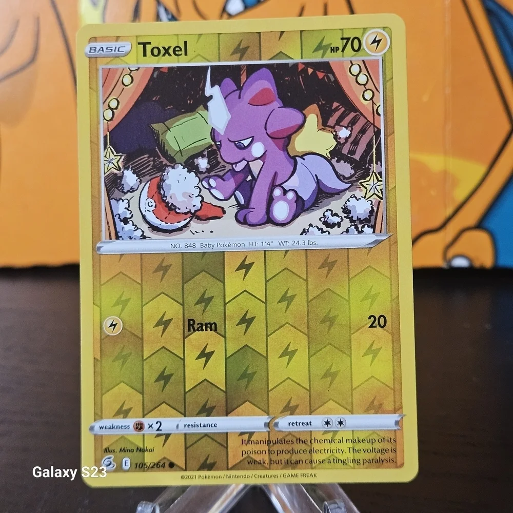 toxel pokemon card SV041/SV122 Shiny Rare (Shining Fates) + TitanCards Toploader Toys (30) This Pokmon does 10 damage to itself. Toxel 2025 Mega Evolution: Phantasmal